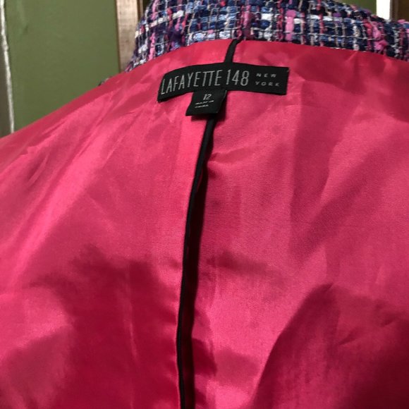 multicolor tweed blazer size 12 LAFAYETTE 148 NEW YORK - Picture 10 of 10